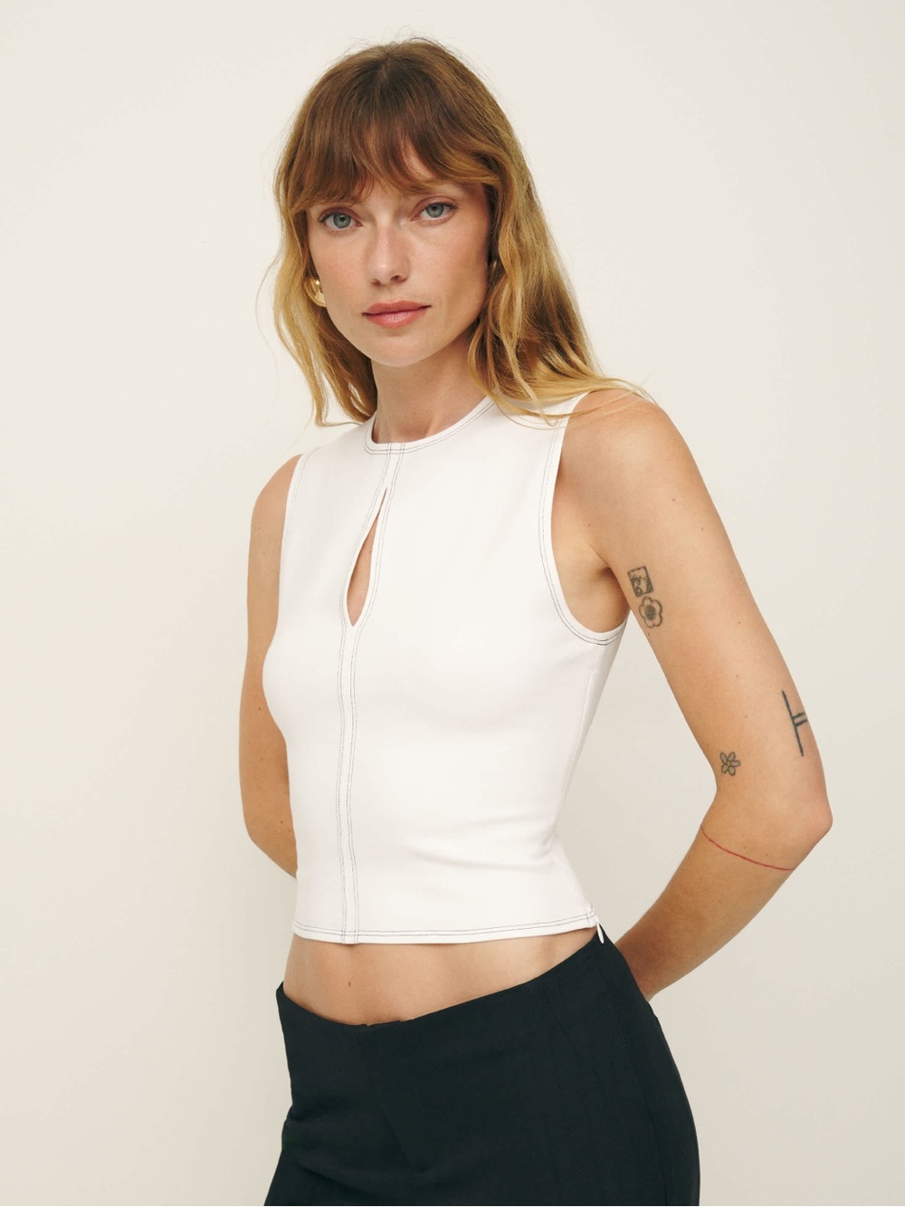NWT Reformation Carsyn Knit Top